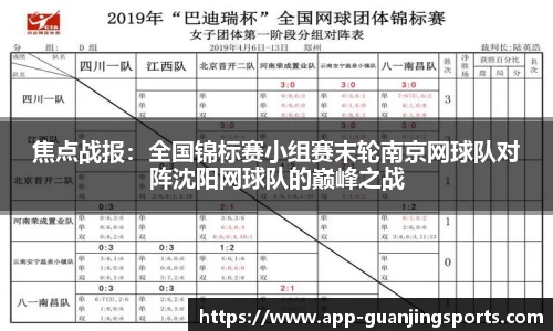 焦点战报：全国锦标赛小组赛末轮南京网球队对阵沈阳网球队的巅峰之战